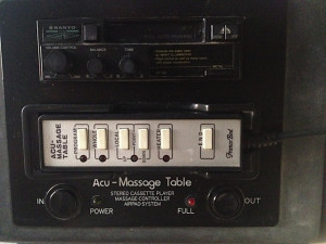 Acu-Massage ST Table control panel